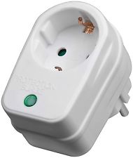 Überspannung Blitz Schutz Steckdose 230 V 3500 W Schutzkontakt Stecker Buchse 
