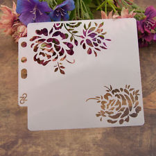 Reusable rose Stencil Airbrush Art DIY Home Decor Scrapbooking Album Craft CWFR