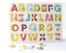 Puzzle en Bois Enfant Jeux éducatifs Lettre Majuscule Jouet Cadeau pour Bébé