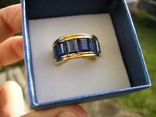 Belle bague vintage en plaqué or 18 carats