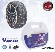 CATENE DA NEVE OMOLOGATE 9mm PER PNEUMATICI GRUPPO 205/55-16 205/55r16  90 Wroom
