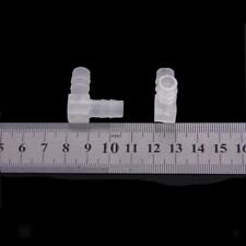 2x 90° Droit Angle Coude Connecteur Barbelé Pour Tube Tuyau d'eau/Menuisier 8mm