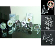 Lot de 10pcs Acrylique Médaille Stand Support Pour Display Présentoir Coins Set