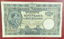 Belgique - Très Joli  billet de 100 Francs  Bleu du  11-04-1929