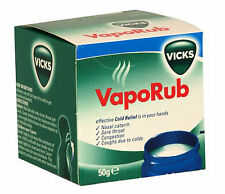 Vicks Vaporub 50g - pour Congestion, Mal de Gorge, Nasal Catarrhe