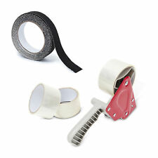 2 teiliges Klebeband Set, Antirutscband 25 mm, Klebebandabroller, Packbandroller