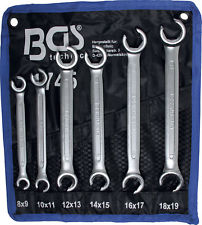 Jeu de 6 clés à tuyauter de 8 à 19mm pour conduites durites tuyaux frein clé