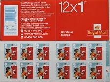 N004, GB, Markenheftchen MiNr. MH O-363 **, 12 x 1st,  Weihnachten 2014
