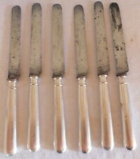 6 couteaux dessert métal argenté knife