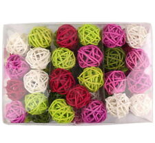 Rattankugeln 5-Farben Mischung, "summer rose" 5cm/ 30 Stück !!!