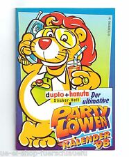 duplo und hanuta Stickerheft Der ultimative Partyloewen Kalender 98 Ferrero leer