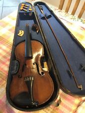 Antique Violin With Bow For Restoration , Estate Clearance