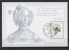  timbres bloc fleurs redouté louise-marie reine belge belgique  