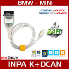 INTERFACE CABLE K+DCAN CAN USB OBD2 BMW MINI SCANNER DIAGNOSTIQUE INPA EDIABAS