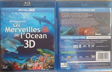 BLU RAY 3D 2D LES MERVEILLES DE L'OCEAN Jean-Michel Cousteau IMAX plongée bio-di