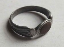 ANCIENNE BAGUE DE TRANCHEE - POILU EN ALUMINIUM - WW1