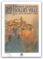 Ex-libris SCHUITEN Festival BD Solliès 2008 numéroté 200ex 15x21 cm
