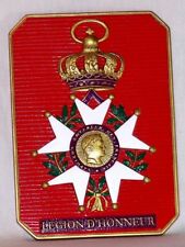 Bas relief Plaque Légion d'Honneur en pierre émaillée  - décoration Empire