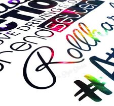 55cm Frontscheibenaufkleber Oilslick Hologramm Glitzerfolie Auto deep stance low