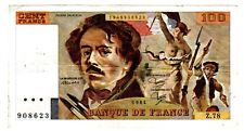 FRANCE Billet 100 FRANCS ( 1978 - 1993 ) DELACROIX  P154   TTB + / XF+  BON ETAT