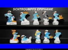 SERIE COMPLETE DE FEVES LES SCHTROUMPFS FETENT L'EPIPHANIE 