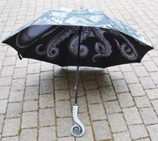 KRAKEN Black Spiced rum RHUM parapluie doublé neuf manche très original 