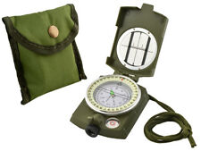 Militär Kompass Schutztasche Trageband Grün Outdoor Wandern Jagd Camping #5717