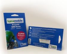 1x Lycamobile 2,50 € Prepaid Karte ✔ Vodafone ✔ Triple Sim ✔ Ausland ✔ Günstig