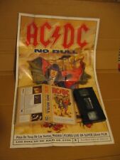 AC/DC No bull Cassette vidéo VHS + POSTER Live 1996 Hard/Rock/Heavy/Metal/Brian