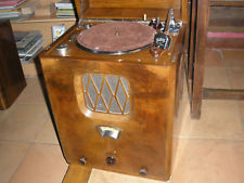 TRÈS GROS POSTE AVEC TOURNE DISQUE 78 T AMO ?VOXAPHONE ? POSTE RARE