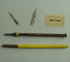 LOT PA1 ECOLE SCOLAIRE ANCIEN PORTE PLUME CRAYON ARDOISE BON POINT OLD SCHOOL
