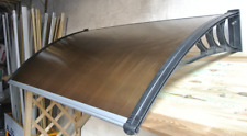 PENSILINA KIT CM L 120 X P 80 POLICARBONATO FUMÈ ABS COPERTURA TETTOIA MODULARE
