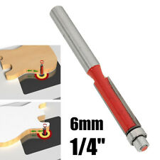 1/4'' Foret Fraise Bouveter Défonceuse Routeur Cutter Bits Flûte Coupe Bois 6mm