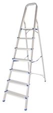 Alu Trittleiter Stehleiter Haushalt Leiter 7 Trittstufen