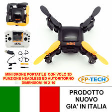 DRONE QUADRICOTTERO RADIOCOMANDATO MINI PORTATILE RICARICABILE USB LED FP-HC636