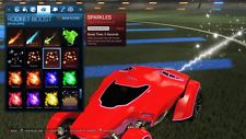 Sparkles - Painted in Titanium White (Rocket Boost) (Rocket League Item) (PC)