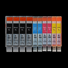 10 Drucker Patronen für HP 364 XL Deskjet 3520 3522 Officejet 4620 4622 mit Chip