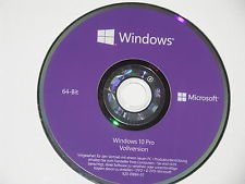 Neue Microsoft Windows 10 Professional  64 Bit - DVD & Produktschlüssel
