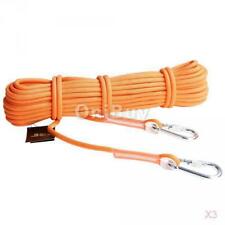 3x12KN 9.5mm 10m Extérieur Escalade Corde de Sauvetage Rappelling Sécurité