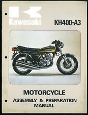 Manual KAWASAKI  KH 400 A3  Assembly & Préparation 1975 / 76 - Manuel de Montage