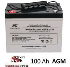12V 100Ah AGM Gel Batterie Akku USV Wohnmobil Boot Solar