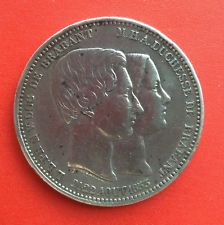 Belgique - Léopold Ier  Très Jolie monnaie de 5 Francs 1853 -Mariage Duc Brabant