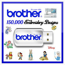 150,000 Brother Embroidery Designs files Library PES Format Cards  on USB Drive