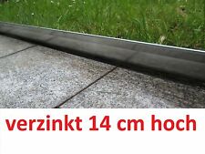 30 m Rasenkante Metall 14 cm hoch verzinkt Beetumrandung Beeteinfassung Mähkante