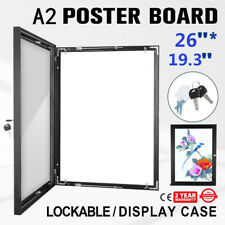 A2 Vitrine extérieure verrouillable Menu  Pubs Aluminum Durable En aluminium