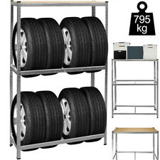 Étagères rangement stockage - charges lourdes - garage outils pneus 795kg max