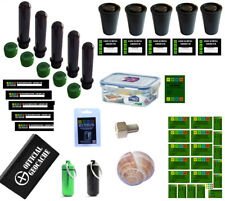 NEU 38 Teile Geocaching Behälter Paket Set - Nano Versteck Petling Logbuch Micro