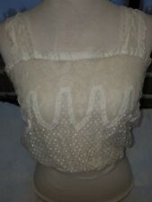 Caraco corsage linge ancien dentelle et plumetis