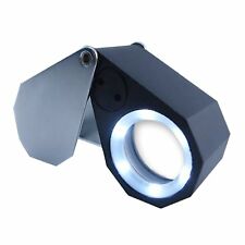 10X 21mm Optique Verre Lentille 6 LED Lumière Bijoutier Œil Loupe Grossissant