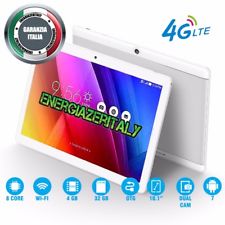 TABLET 10 POLLICI 4G OCTA CORE 8x2.0GHz 4GB RAM 32GB ROM ANDROID 7  DUAL SIM🇮🇹